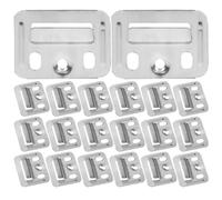 DECHOUS 50pièces Clips de Fixation Acier Inoxydable pour Panneaux Muraux Fixateurs Cachés pour Panneaux de Bois de Bambou Installation Rapide sans Perçage pour Réparations Murales