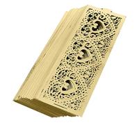 DECHOUS 50pièces Enveloppes De Bougie Papier Doré Abat-jour Décoratif Cylindrique Pour Éclairage Ambiant