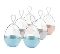 DECHOUS 6 Pièces Étui à Éponge De Maquillage Réutilisable Support De Rangement pour Éponges Cosmétiques Boîte De Voyage pour De Maquillage avec Cordon pour Séchage Et Stockage