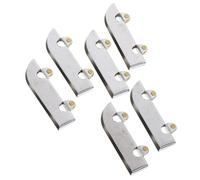 DECHOUS 6 pièces Lot de Roulettes Cuivre et Inox pour Porte Coulissante de Meuble Vitré Galet Lisse Poulies Durables pour Réparation Armoire et Vitrine