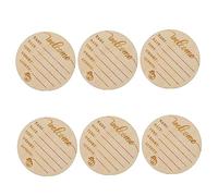 DECHOUS 6 Pièces plaque bébé accessoire bébé album photos photo album souvenir bébé être signe d'annonce de bébé maman signes d'étape mensuels de bébé signes de naissance infantile en bois