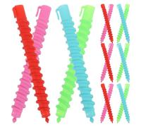 DECHOUS 60 Bigoudis Permanents Spiralés Creux Grand Modèle, Ensemble de 60 Pièces, Adaptés Cheveux Longs et Courts, Légers et Solide pour Permanente à Froid et Coiffage Couleur Aléatoire