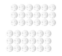 DECHOUS 60 Billes Blanches pour Hochets en Plastique 24 CM Inserts Sonores pour Jouets en Peluche Bébé Réparation et Création DIY Pièces Sûres et Légères Adaptées aux Nourrissons