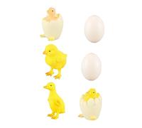 DECHOUS 6pièces Modèles De Croissance Animaux Simulation Éducatifs De Canards Et Poules pour Jouets Décoratifs Écologiques avec Détails Réalistes