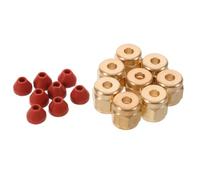 DECHOUS 8 Pièces Buse de Machine à Fumée en Cuivre Robuste avec Joint en Silicone Anti-fuite pour Effets Scéniques, Adaptée aux Concerts Dj et Équipements de Brouillard Professionnels