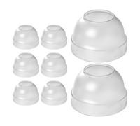 DECHOUS 8 Pièces Cocktail Shaker Covers Sealed Plastic Lids For Shaker Cups Compatible With Whiskey Tea Juice Lightweight Secure Fit Bar Accessories