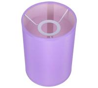 DECHOUS Abat-Jour en Tissu Violet Mat Cylindrique 14X20 CM pour Lampe E27 Abat-Jour de Chevet et Lampe de Bureau Compatible Lampadaire Éclairage Doux pour Chambre Hôtel et Restaurant