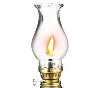 DECHOUS Abat-jour en Verre pour Lampe à Pétrole Vintage, Résistant à Haute Température, Usage Polyvalent, pour Salle à Manger ou Chambre, 1 Set Classique Rétro Couleur Couleur Aléatoire