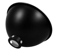 DECHOUS Abat-Jour métallique pour Lampe chauffante Reptiles 8,5 Pouces, réflecteur Isolant Noir extérieur Blanc intérieur, réduction consommation énergie et durabilité