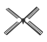 DECHOUS Accessoire pour Moulin à Vent Jardin, Pales D'éolienne en Plastique Noir, Pièces Firmes et Résistantes la Décoloration pour Usage Extérieur