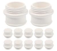 DECHOUS Accessoires de Camping 12pcs Buse en Poterie Beige pour Lampe à Vapeur Portable et Légère pour Barbecue Gaz et Éclairage Extérieur