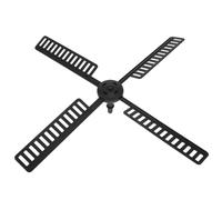 DECHOUS Accessoires D'éolienne pour Plastique Moulin à de Jardin Noir, Pales Résistantes et Faciles à Installer pour Décoration Solide Extérieure