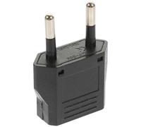 DECHOUS Adaptateur Américain vers Europe 6a en Cuivre Noir, Pratique Voyages, Convertisseur de Prise Européen Compact et Fiable