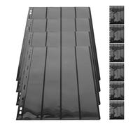 DECHOUS Album de Timbres 10 Feuilles PVC Transparentes Double Face Classeur Porte-Timbres Vertical Organisateur de Collectionneur Fournitures pour Stockage et Exposition de Timbres