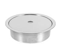 DECHOUS Anneau Diffuseur de Chaleur Couvercle Anti-débordement Confortable en Acier Inoxydable Argenté pour Plaque D'induction Adapté pour Hot Pot Table Coréenne