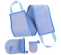 DECHOUS Applicateur Autobronzant Dos avec Manche Mitaines Auto-bronzant sans Doigts Applicateur Lotion Corps Pratique pour Gels et Crèmes Uniformes Kit Soin Peau Facile à Utiliser