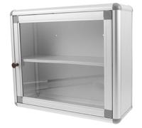DECHOUS Armoire à Pharmacie Murale en Métal Argenté, Boîte de Rangement pour Remède Accès Rapide, Organisateur Multifonctionnel pour Bureau ou Domicile