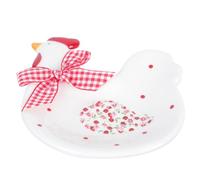 DECHOUS Assiette à Dessert Format Compact Relief 3D Vaisselle Ménagère pour Présentation Simple et Service de Salades