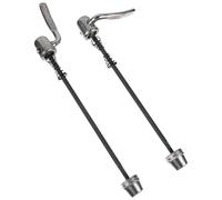 DECHOUS Attache Rapide Serrage Solidement en Acier Argenté pour Roue Arrière de Vélo 2pcs et Empêche Le Basculement, pour Vélo de Route et VTT