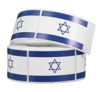 DECHOUS Autocollants Drapeau d'Israël Adhésifs Solide Rouleau d'Autocollants pour Valise Agenda et Ordinateur Portable Usage Polyvalent Faciles à Coller sans Résidus Décoration