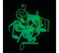 DECHOUS Autocollants Muraux Notes de Musique Lumineuses Stickers Plastique Légers et Durables Décoration Murale Amovible pour Chambre Salon