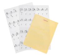 DECHOUS Autocollants Piano Introductifs Touches Décalcomanies Notes Musique Auto-adhésives pour Débutants Aide à Apprendre Piano Rapide et Pratique