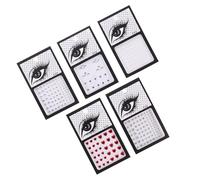 DECHOUS Autocollants Strass pour Visage et Corps 5 Pièces Multicolores Adhésifs Réutilisables Bijoux de Festival Décorations Faciales Femme Usage Maquillage
