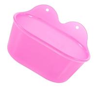 DECHOUS Bain pour Perroquet Suspendu Multifonction en Plastique Sûr, Grand Bol Ovale Violet Rouge pour Cage D’Oiseaux De Compagnie, Adapté Aux Petits Perroquets Et Perruches