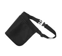 DECHOUS Banane Utilitaire de Golf Noire 35,5 X 26,5 Cm en Tissu Oxford Résistant, Ceinture Ajustable, Pochette Légère Multifonction pour Balles de Golf, Accessoires et Activités Sportives
