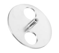 DECHOUS Base De Plateau Tournant pour Boîte à Musique Clés Matérielles Platines De Remplacement Clés Rondes Machine à Nouilles Portable Connecteur Accessoire Plaque Tournante Silver Métal
