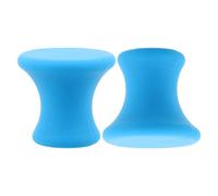 DECHOUS Base de Soutien Stable Lot de 2 en Caoutchouc Bleu Accessoire de Thérapie Sonore et Contemplation, Résistant à L'usure pour Fourche Sonore pour Spa et Relaxation