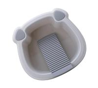 DECHOUS Bassin de Lavage Épaissi avec Planche à Laver pour Garçon Fille et Étudiants Bassin Visage Compact pour Lavage Mains et Linge Intime Camping et Usage Domestique