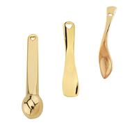 DECHOUS Bâtonnet de Massage Oculaire en Alliage de Zinc Doré 3 Pièces, Applicateur Crème Contour des Yeux Portable, Outil Facial pour Soins Peau Visage, Massage Anti-poches Quotidien