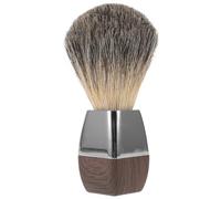 DECHOUS Blaireau de Rasage en Poils de Blaireau Naturel avec Manche en Bois Accessoire de Rasage pour Homme pour Crème à Raser Soin du Visage et Entretien Barbe