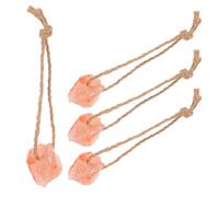 DECHOUS Bloc de Sel Suspendu et Bloc Minéral Naturel pour Chevaux, Bovins, Cerfs, Lot de 4 Pièces Support pour -être Animal en Élevage