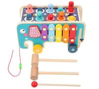 DECHOUS Bois Marteau Musical Éducatif pour Garçon Fille Xylophone Coloré Éléphant pour Motricité Fine et Coordination Manuelle Jeu Éveil Sonore et Apprentissage Ludique