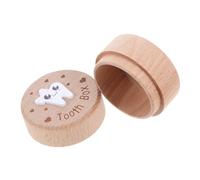 DECHOUS Boîte à Dents De Lait Bois Motif Fée Pour Garçon Fille Rangement De Souvenirs Support Pour Dent Perdue Collection