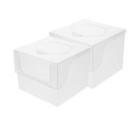 DECHOUS Boîte De 2 Lingettes Nettoyantes pour Le Visage Étui pour Lingettes Humides Étui pour Lingettes Portables Étui pour Serviettes De Lavage du Visage Étui De Rangement pour
