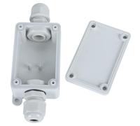 DECHOUS Boîte de Jonction Étanche Extérieure en PC Blanche, Légère et Facile à Utiliser Ports Autour du Boîtier, pour Câblage Électrique en Extérieur