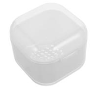 DECHOUS Boîte de Nettoyage en Plastique Blanc pour Outils de Manucure, Plateau de Trempage Portable pour Embouts de Ponceuse à Ongles, Bac Filtrant Multifonction pour Accessoires Nail Art