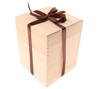 DECHOUS Boîte De Rangement En Bois Vintage Pour Tasses à Thé - Coffret En Bois Naturel - Matériau Solide - Rangement Sécurisé - Présent Pour Noël Et Anniversaires