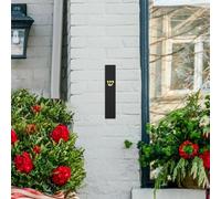 DECHOUS Boîtier Mezouza Juive en Résine Noire Plaque de Porte Décorative Résistante à l'eau pour Maison et Extérieur Parchemin Religieux 13X2X13Cm Montage Simple et Rapide