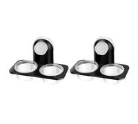 DECHOUS Bol Alimentaire pour Reptiles Lot de 2, Double Compartiment Ventouses, Récipient Sécuritaire pour Eau et Nourriture, Convient aux Geckos à Crête et Lézards en Terrarium