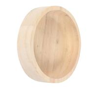 DECHOUS Bol Bois pour Hamster Multifonction Gamelle Décorative pour Lapin Cochon et Petits Rongeurs Mangeoire Stable et Compacte Chêne Facile à Nettoyer