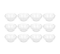 DECHOUS Bols en Verre pour Huiles Essentielles 2.36X2.36X1.18In Lot de 12 pour Masque Facial Usage Domestique et Professionnel Accessoire Pratique pour Soins Visage