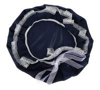 DECHOUS Bonnet Satin Nuit Soie Véritable Réglable pour Femmes Bouffant Cheveux Bouclés Bonnet Soin Capillaire Doux et Respirant Maintien Hydratation et Brillance