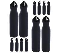 DECHOUS Bouchons Verseurs Joint Fiable et Ajustement en Caoutchouc Noir Ensemble de 15 Couvercles Anti-poussière pour Bouteilles Cuisine et Maison