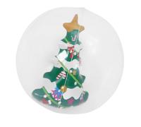DECHOUS Boule de Noël Facile à Ranger en PVC Géante Gonflable, Stable par Tous Temps, pour Créer Une Ambiance Festive, pour Décoration Extérieure Lors D'événements de Noël