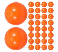 DECHOUS Boules de Loterie 5 CM en Plastique, Lot de 50 Pièces Orange Vif, Accessoires Légers pour Tirages Sort et Jeux de Loterie Lors D’Événements Festifs