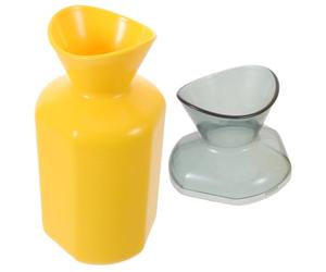 DECHOUS Bouteille de Cri Jaune en Plastique Ergonomique, Facile à Saisir et Solide, pour Soulager le Stress la Maison Espace Partagé